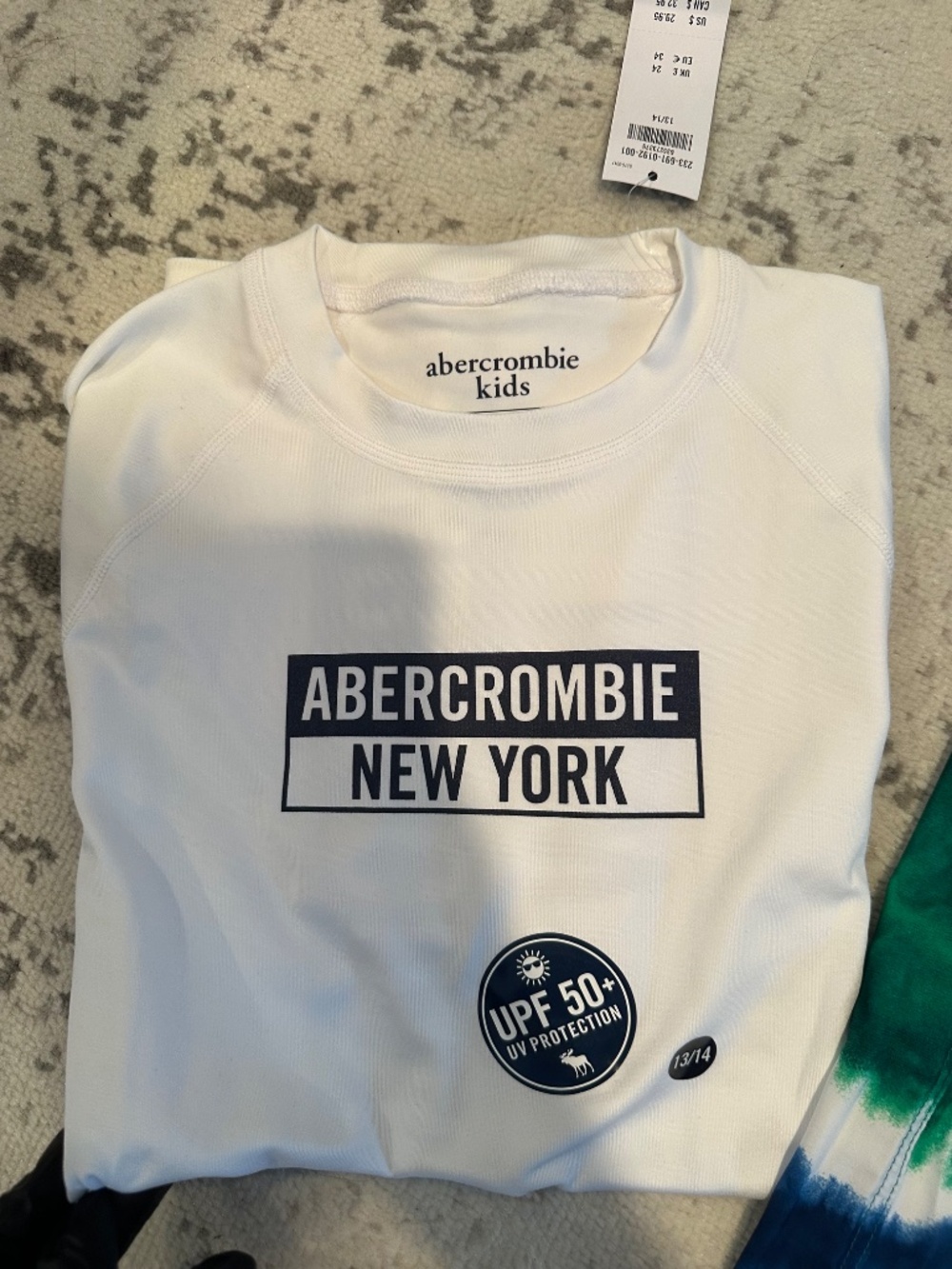 Boys Abercrombie Swim Bundle 🌊 4PC UPF 50 Shirts + Trunks (13/14) - Picture 9 of 11